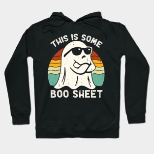 Funny Halloween Boo Ghost Costume This is Some Boo Sheet vintage Hoodie